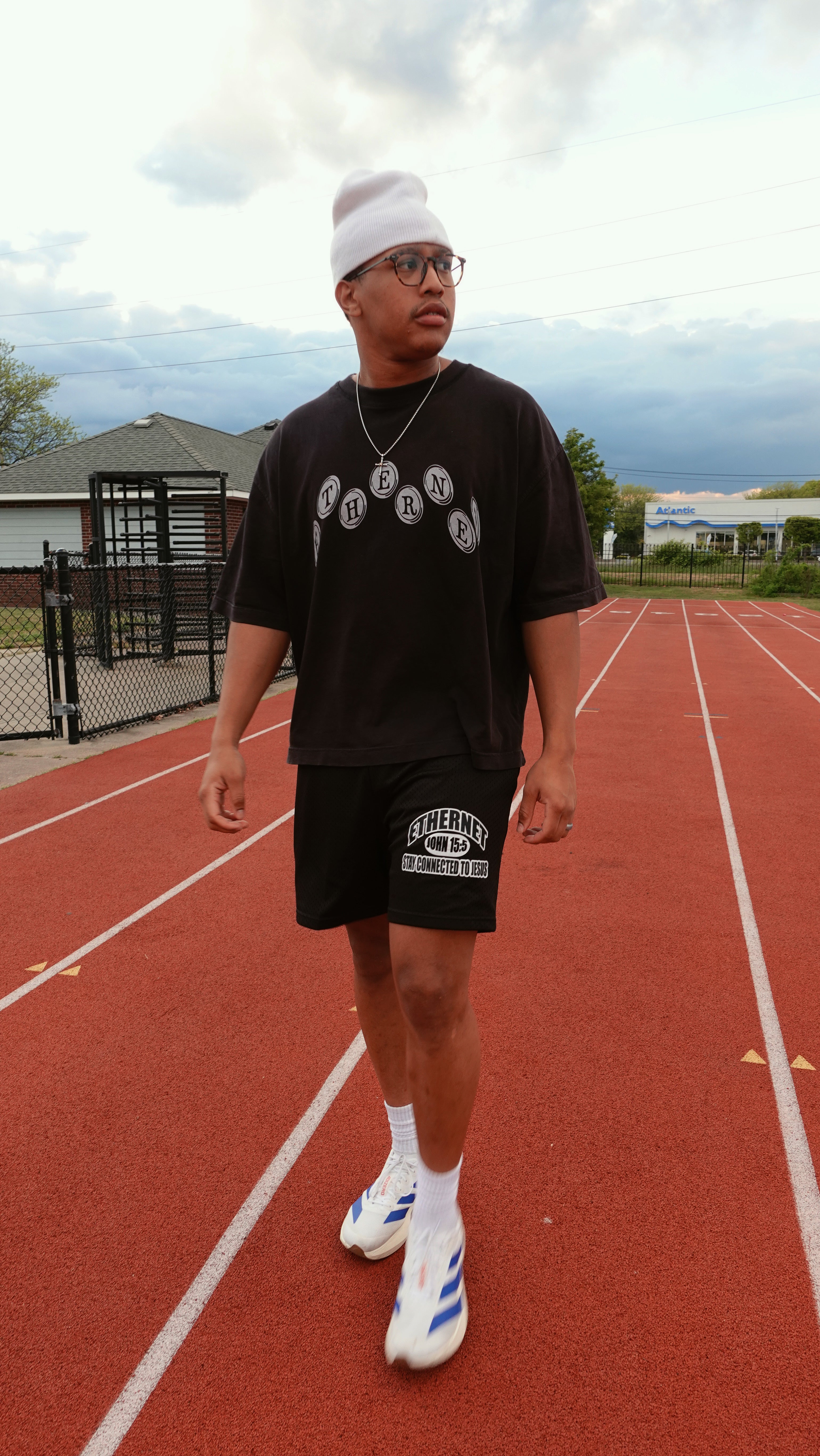 JOHN 15:5 MESH SHORTS - BLACK