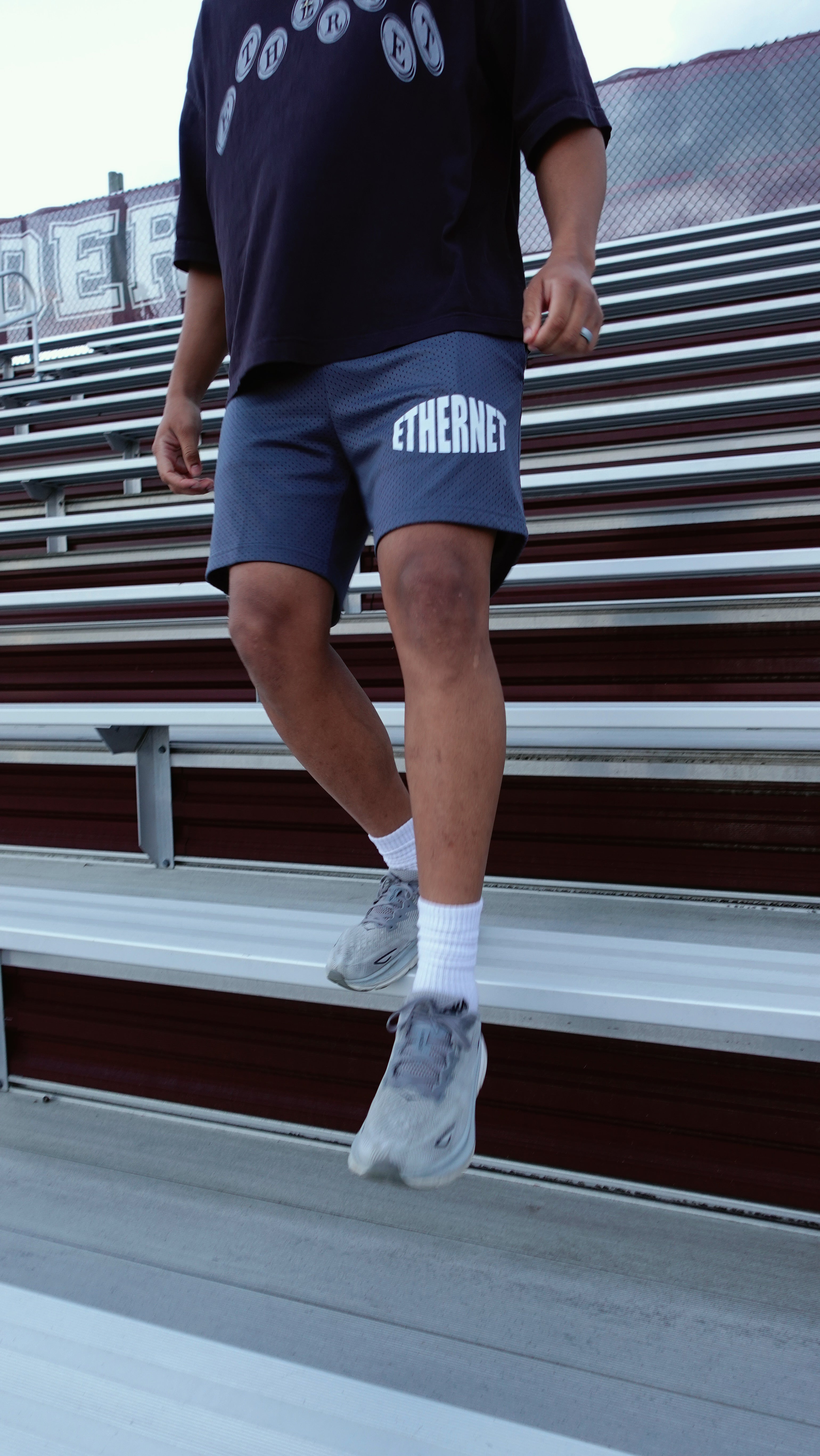 ETHERNET MESH SHORTS - GREY