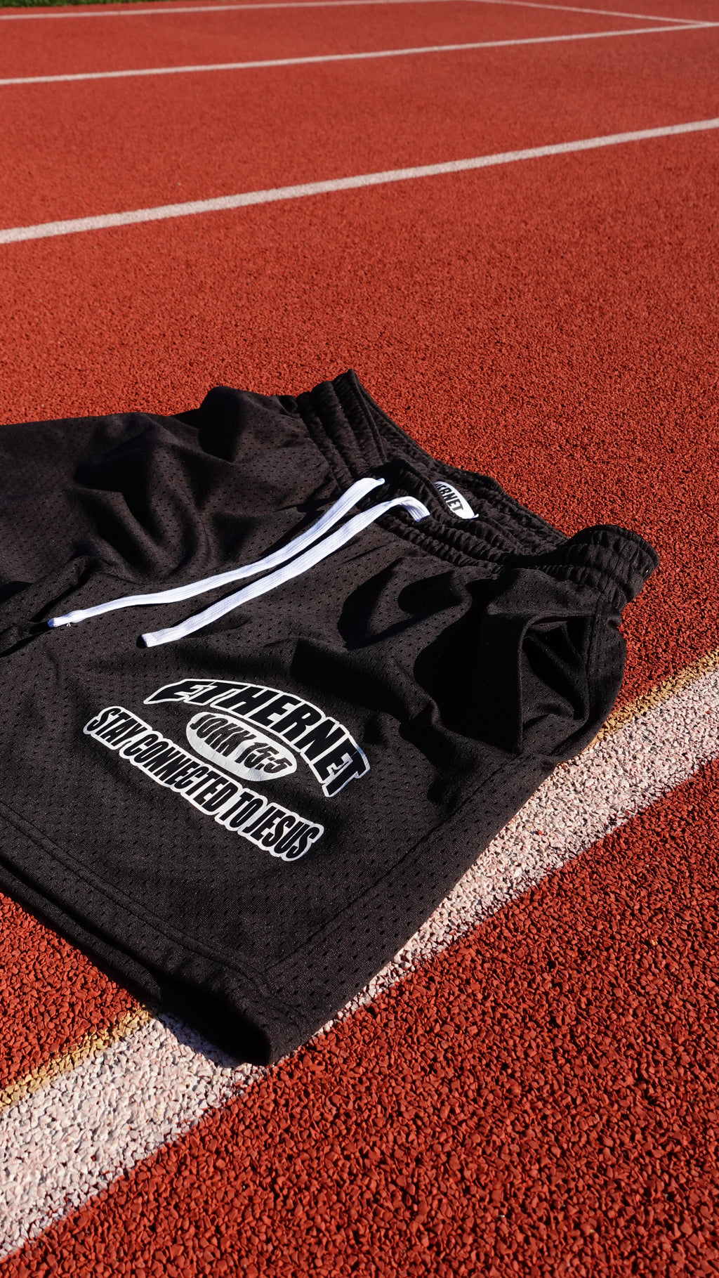 JOHN 15:5 MESH SHORTS - BLACK